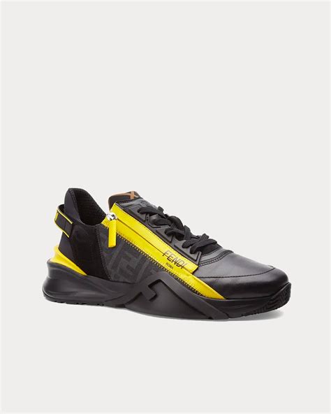 fendi low-top leather sneaker|FENDI Flow low.